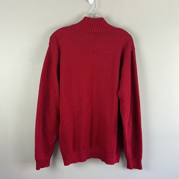 Nautica Ribbed Knit Henley Sweater Size Large 100% Cotton - Picture 2 of 12